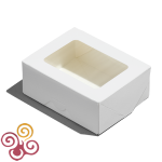 Коробка для пряников и печенья открывающаяся БЕЛАЯ ECO TABOX 100*80*30